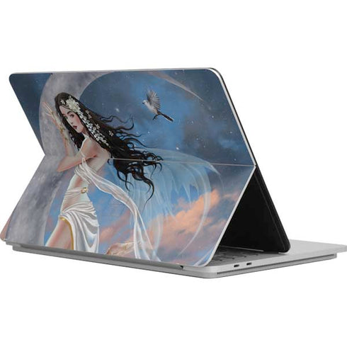 Fairy on Moon with Birds by Nene Thomas Surface Laptop Studio Skin